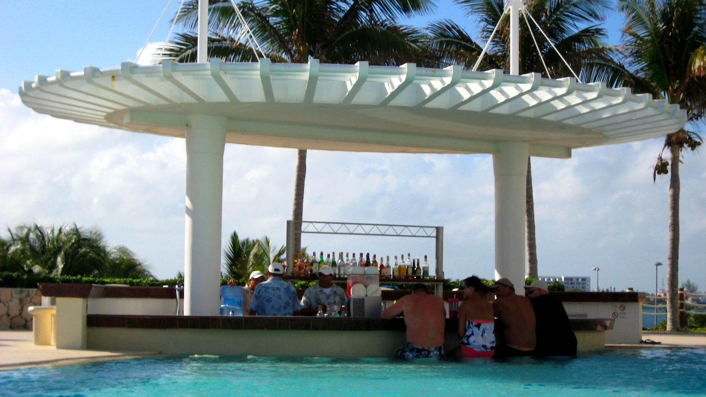 A resort pool party in Cancun