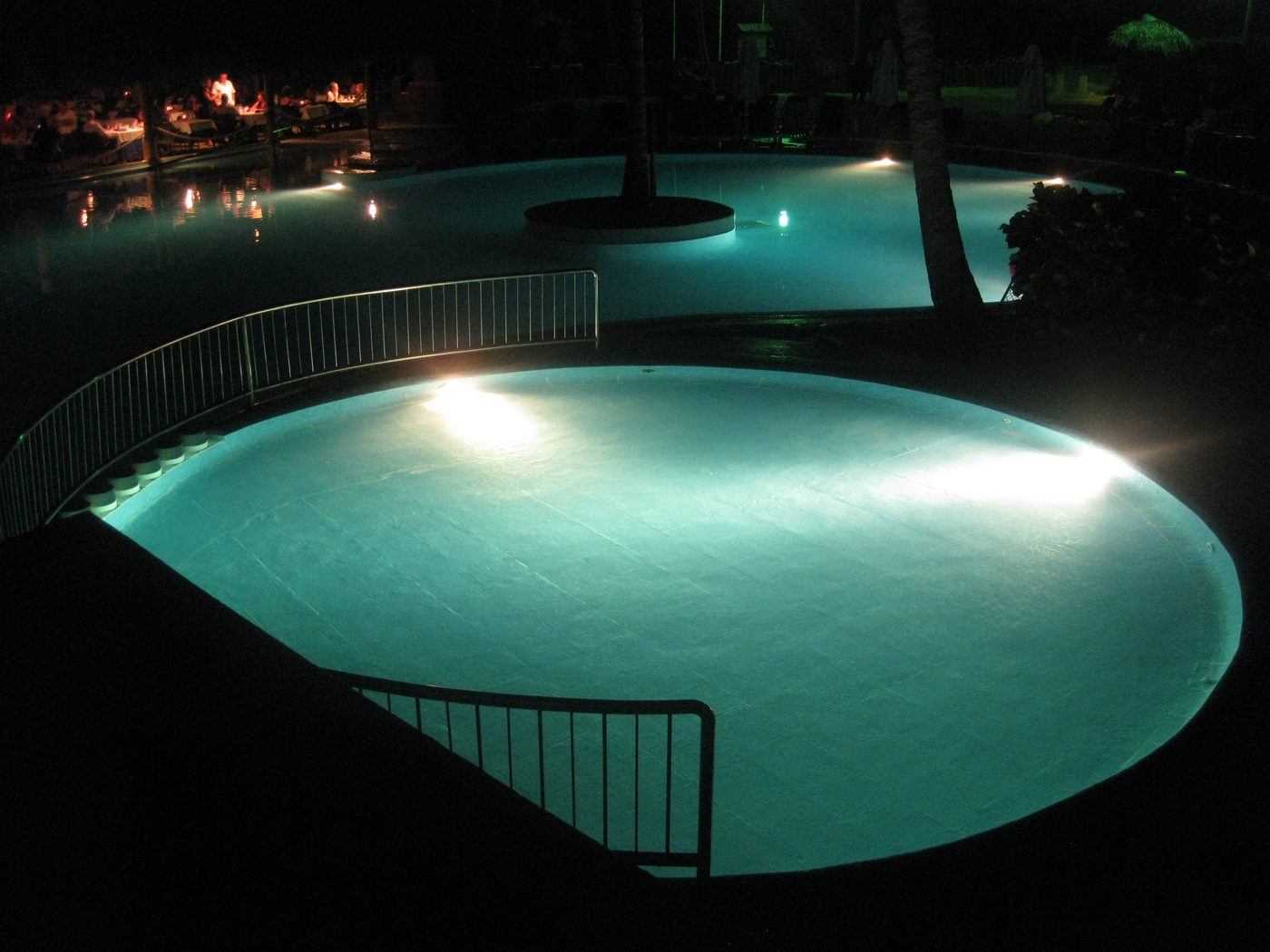Infinity pool at an adults-only tropical Caribbean resort