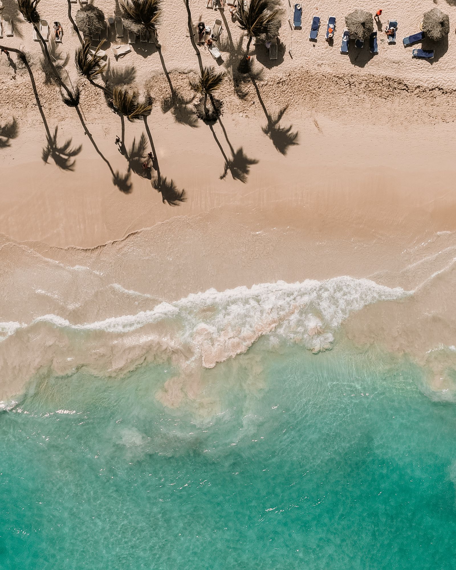 The Punta Cana resort coast from above